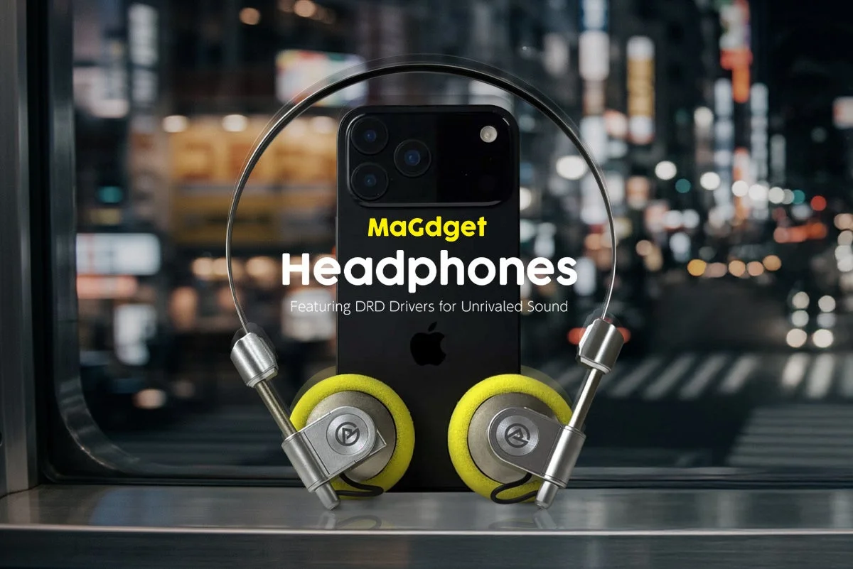 磁力が音を研ぎ澄ます『MaGdget Headphones』先行予約販売開始!約60gの超軽量と高音質を実現