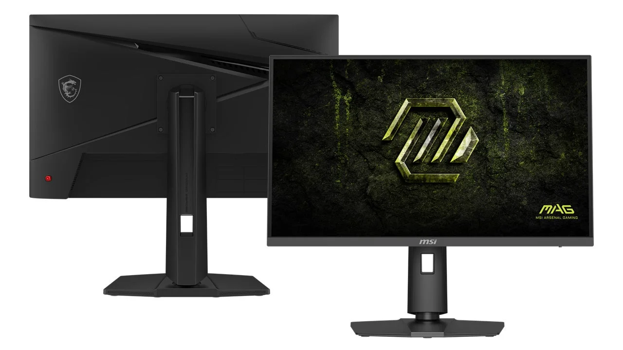 MSI MAG 274QPF X32 モニターの正面と背面