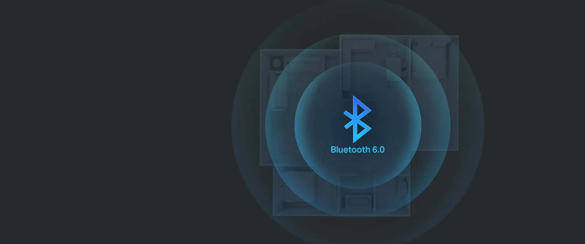 Bluetooth 6.0のロゴと範囲
