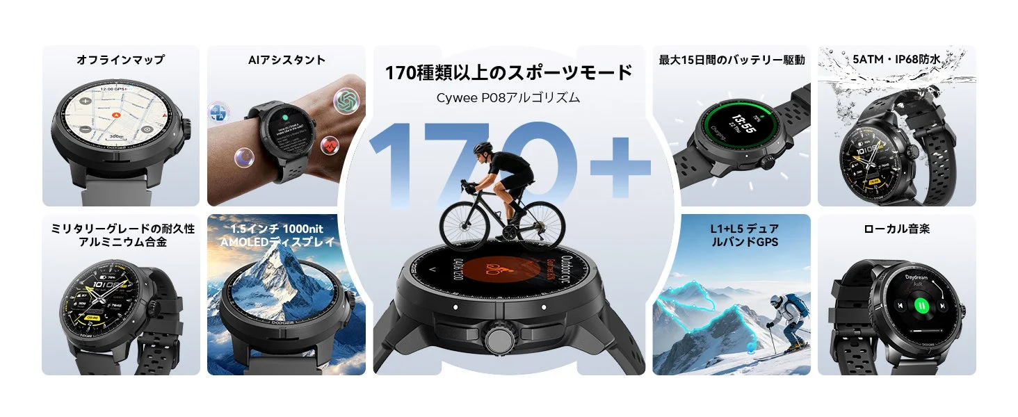 多機能スマートウォッチ
