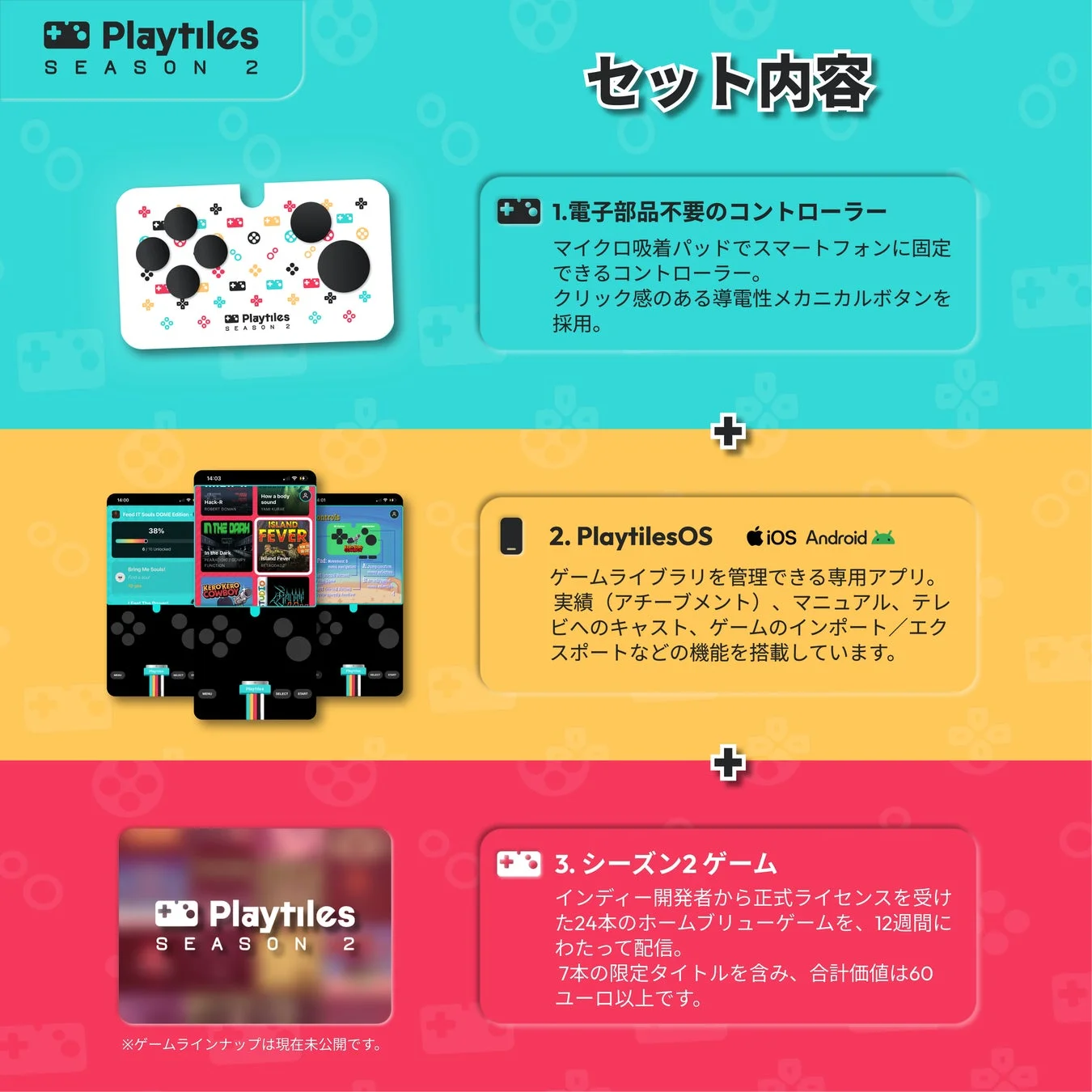 Playtiles Season 2のセット内容
