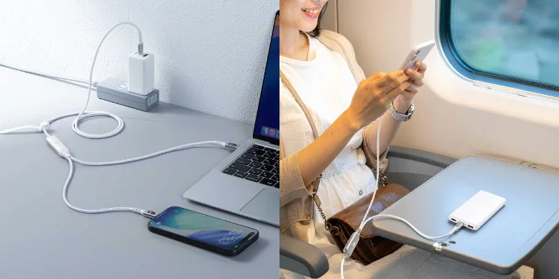 2台同時充電と電力表示に対応！人気の100W Type-Cケーブルに待望の新色ホワイトが登場