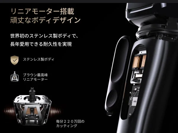 ステンレス製ボディ