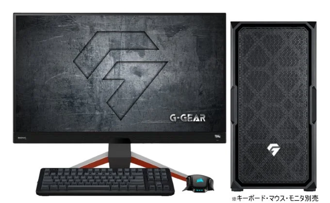 G-GEARゲーミングPC本体とモニター