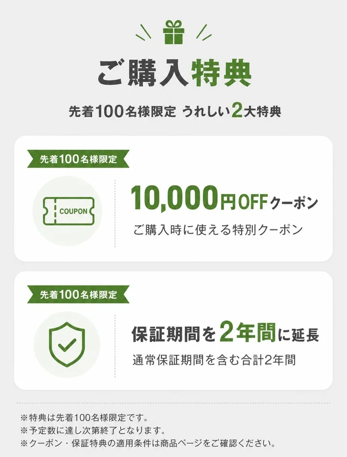 ご購入特典 先着100名様限定