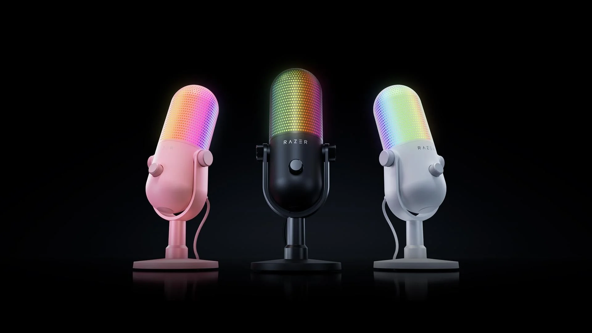 Razer、新型USBマイク「Razer Seiren V3 Chroma」を発表!32ビット高精細サウンドで声を鮮やかに