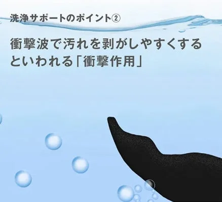 洗浄サポートのポイント② 衝撃作用
