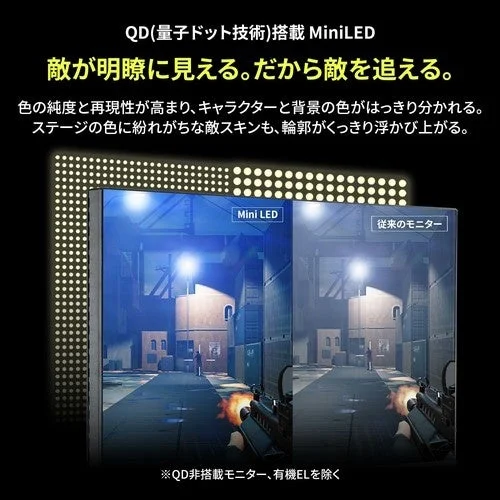QD(量子ドット技術)搭載 MiniLED