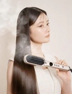 人気美容師監修！イコエル ケアスチームブラシアイロンが新発売、時短・ダメージレスでうるツヤ髪へ