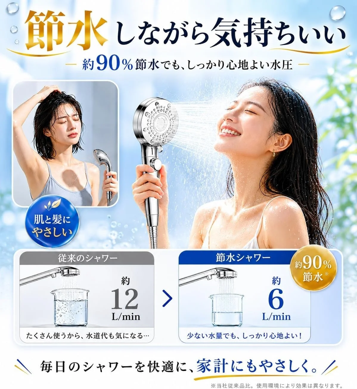 節水しながら気持ちいい