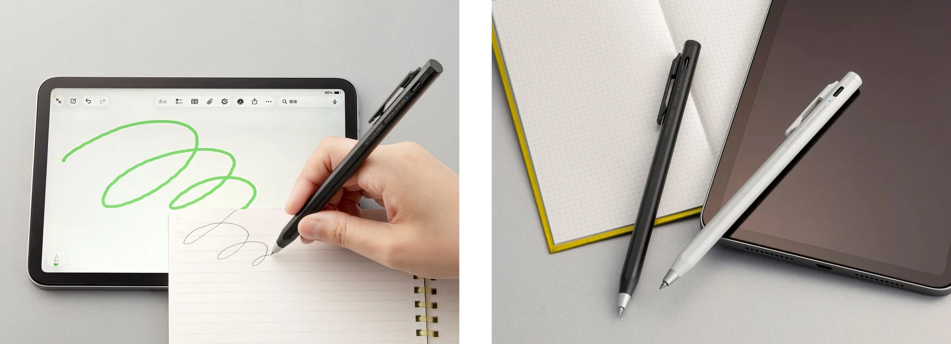 紙とiPadを1本で！エレコムとゼブラが共同開発した2WAYペン『スタイラスツーウェイ』新発売