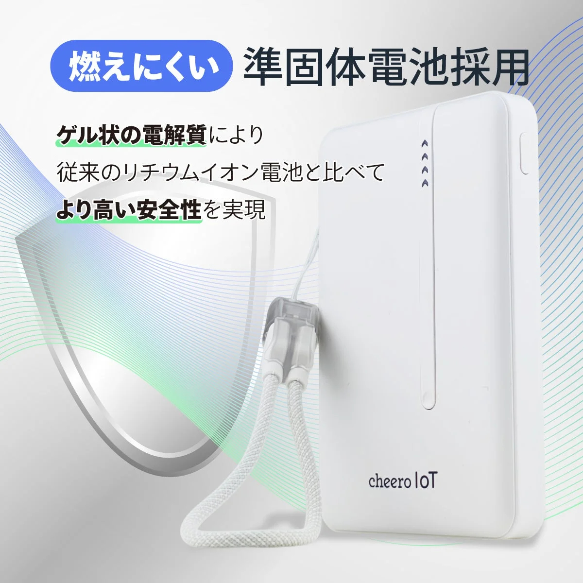 燃えにくい準固体電池