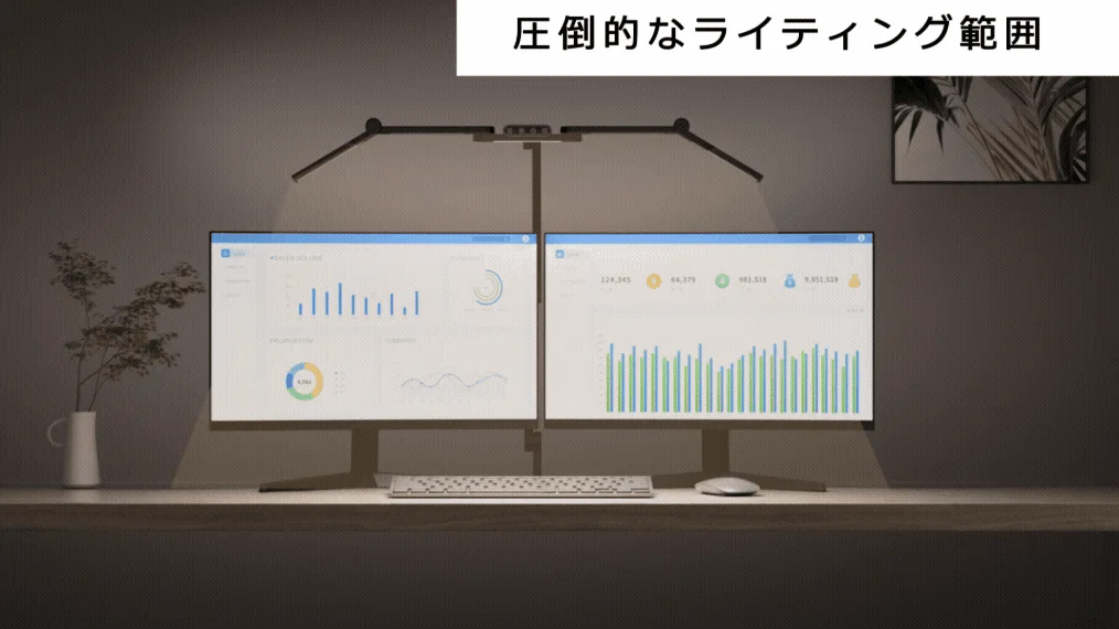 圧倒的なライティング範囲