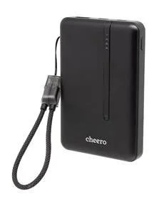 黒色のcheero製モバイルバッテリー
