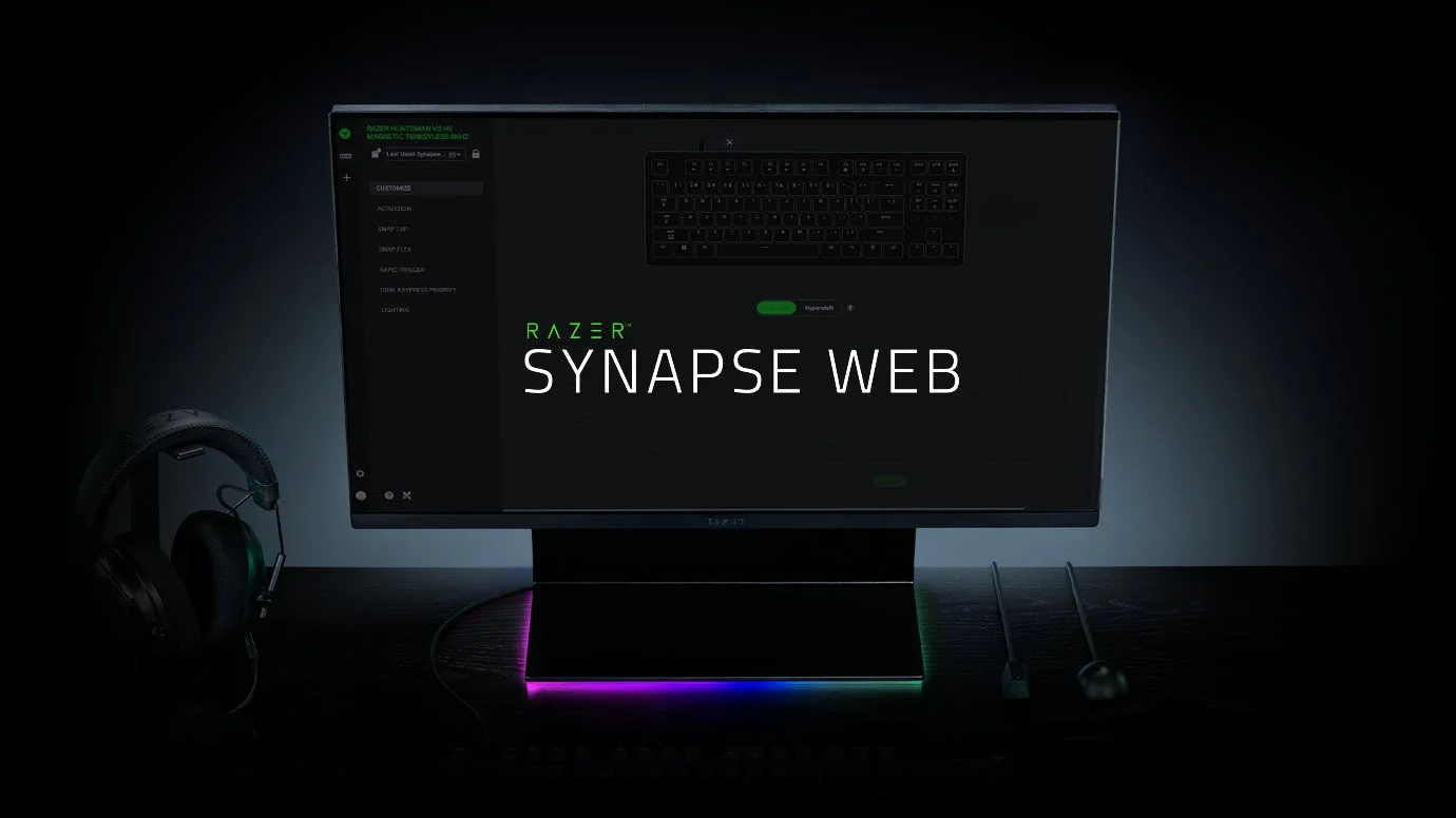 Razer Synapse Webの設定画面
