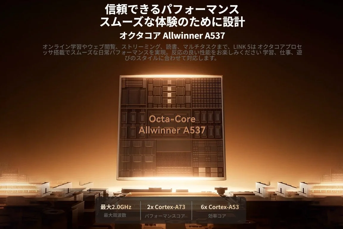 Allwinner A537 オクタコアプロセッサー