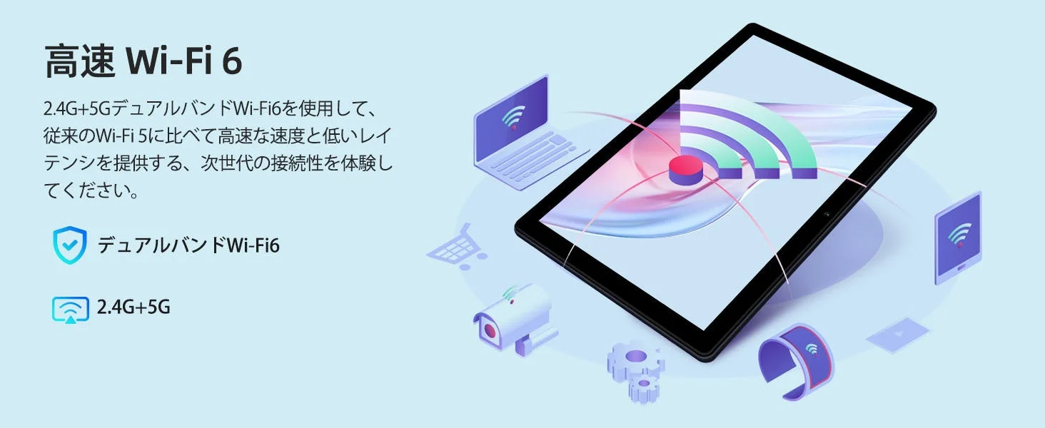 高速Wi-Fi 6対応