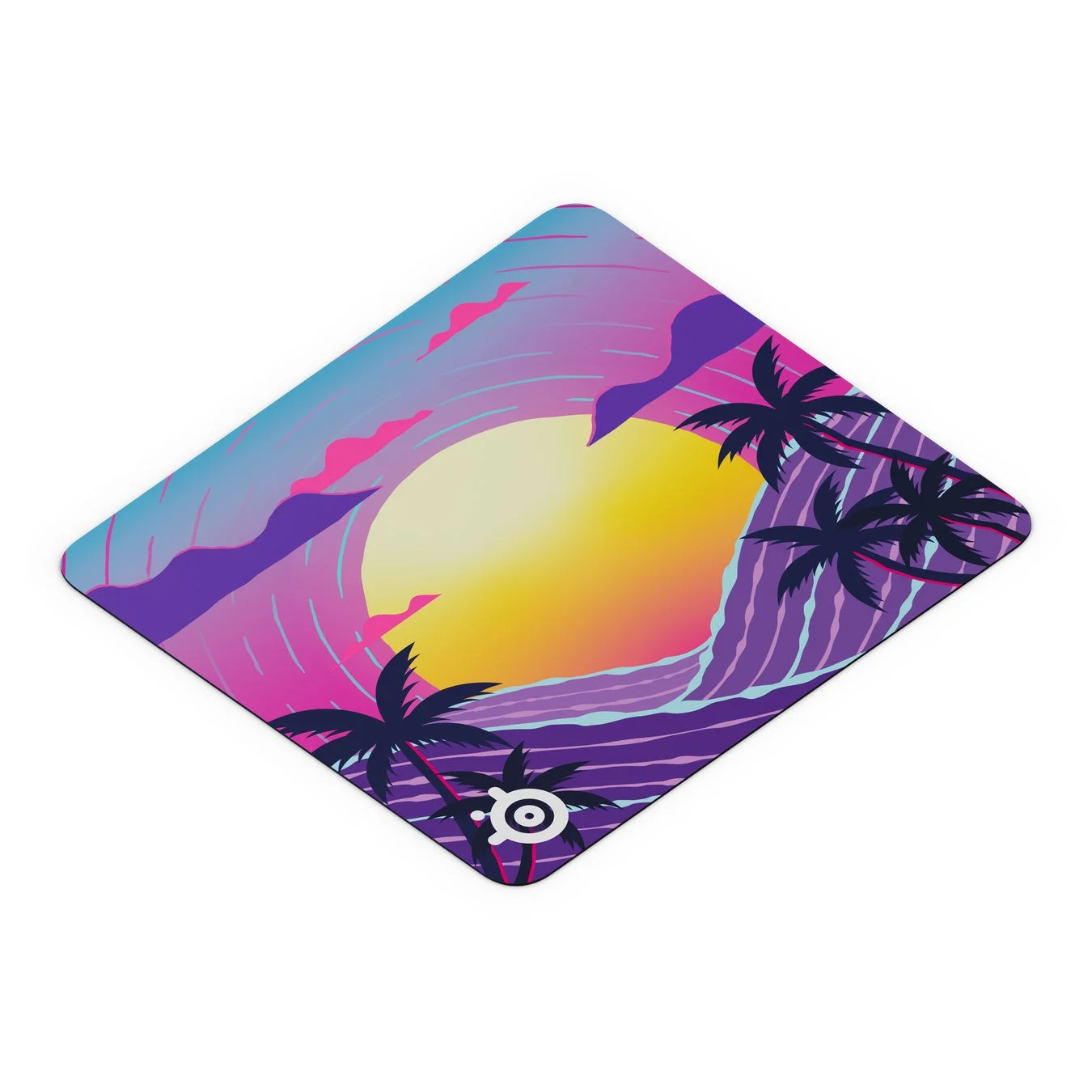 QcK L Neon Sunsetのマウスパッド