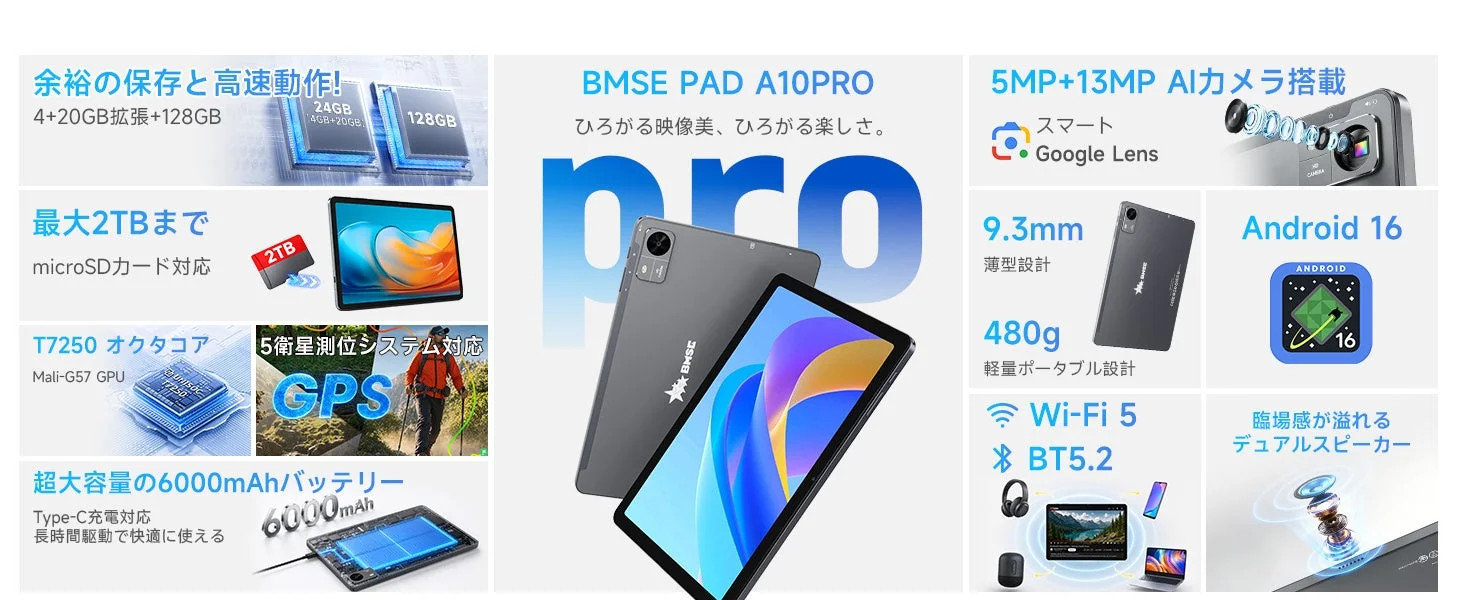 BMSE PAD A10PRO全機能概要