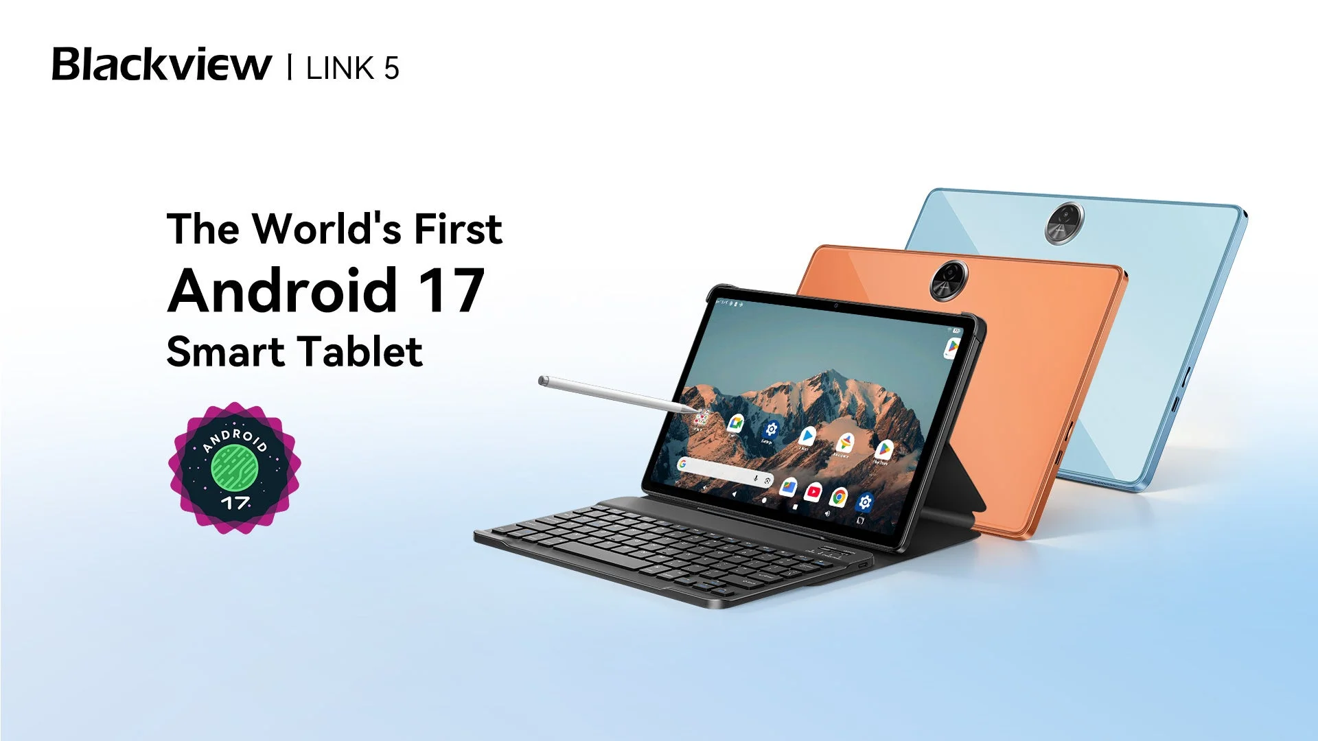 Blackview、Android 17搭載タブレット「LINK 5」を新発表!11インチ大画面と8,300mAhバッテリーで学習・仕事・動画視聴が快適に