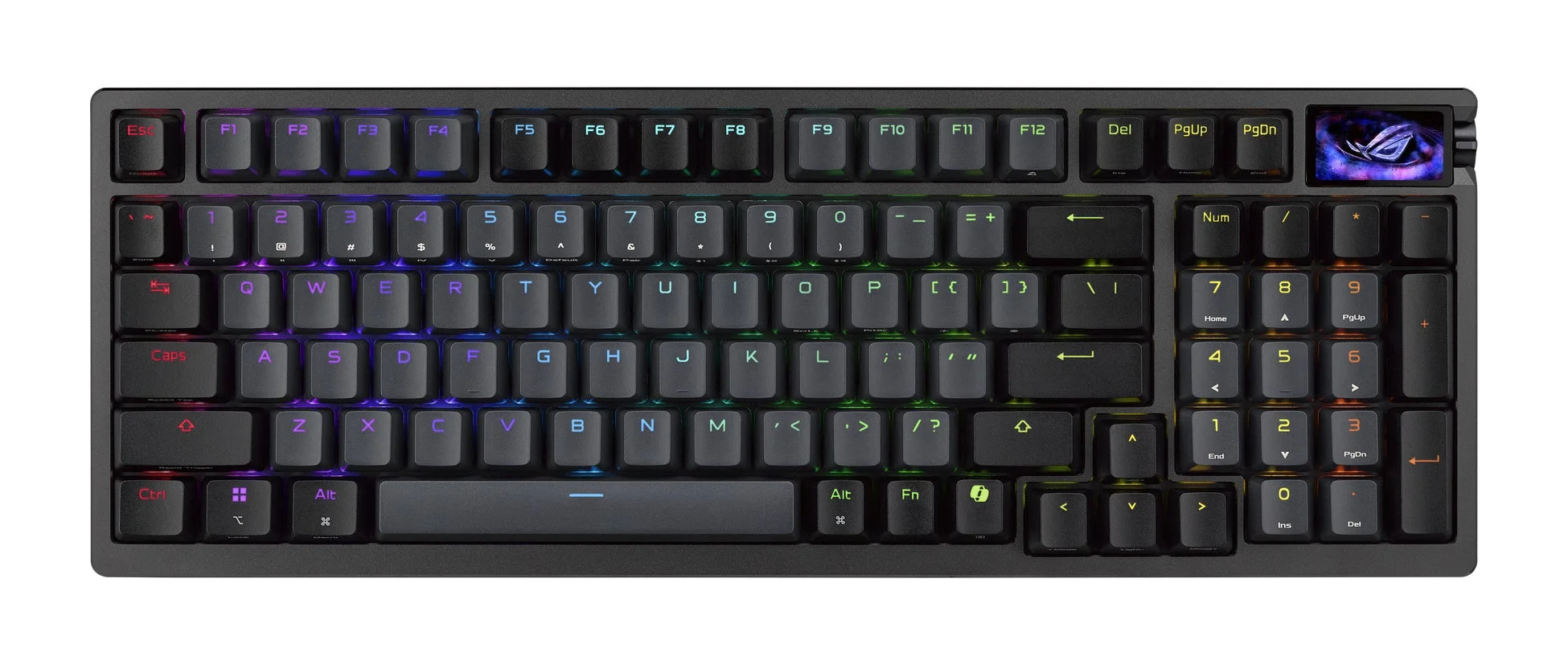 OLEDディスプレイ搭載のROG Azoth 96 HE Lite Gaming Keyboard