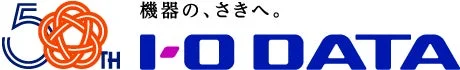 アイ・オー・データ機器 50周年記念ロゴ