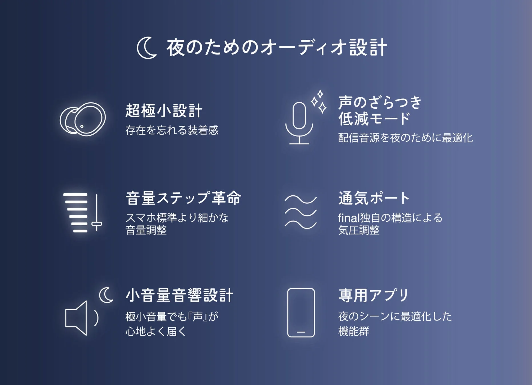 夜のためのオーディオ設計