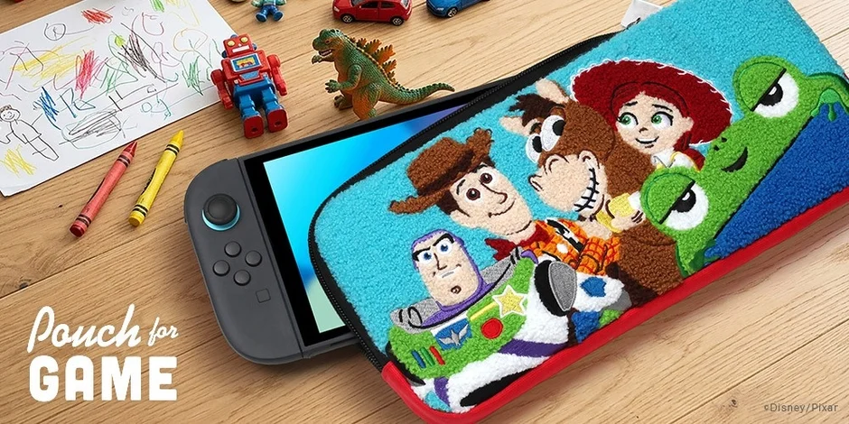 【新デザイン登場】「トイ・ストーリー5」もこもこ刺繍のゲーム用サガラポーチが8月20日発売
