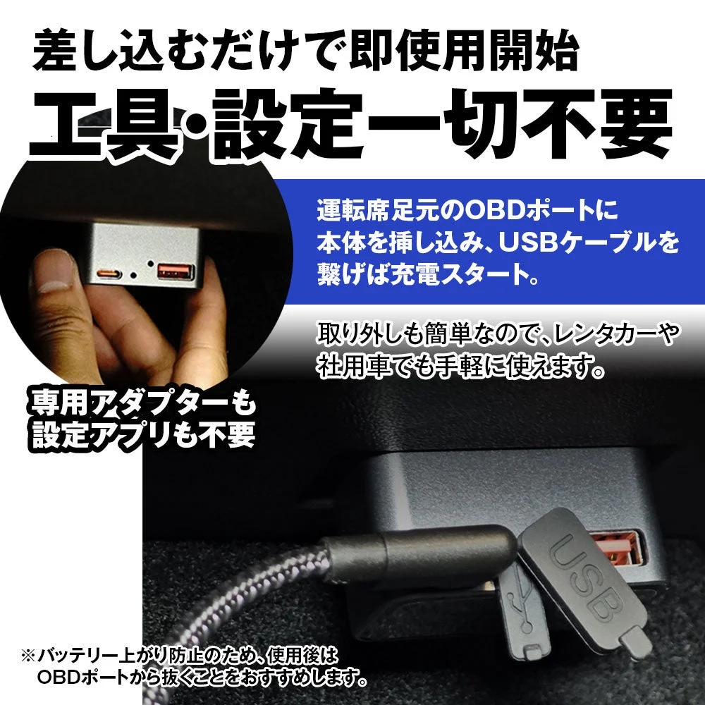差し込むだけで即使用開始 工具・設定一切不要
