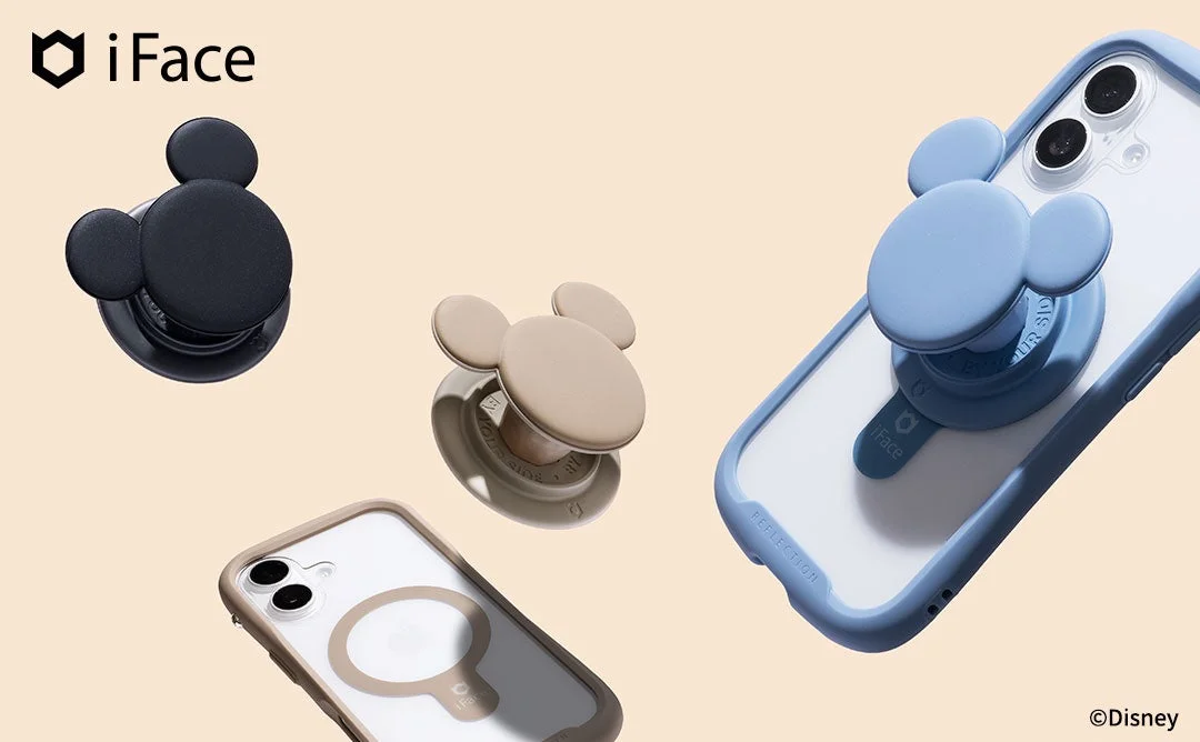 iFaceから「ミッキーマウス」の立体アイコングリップホルダーが新登場！8月5日より販売開始