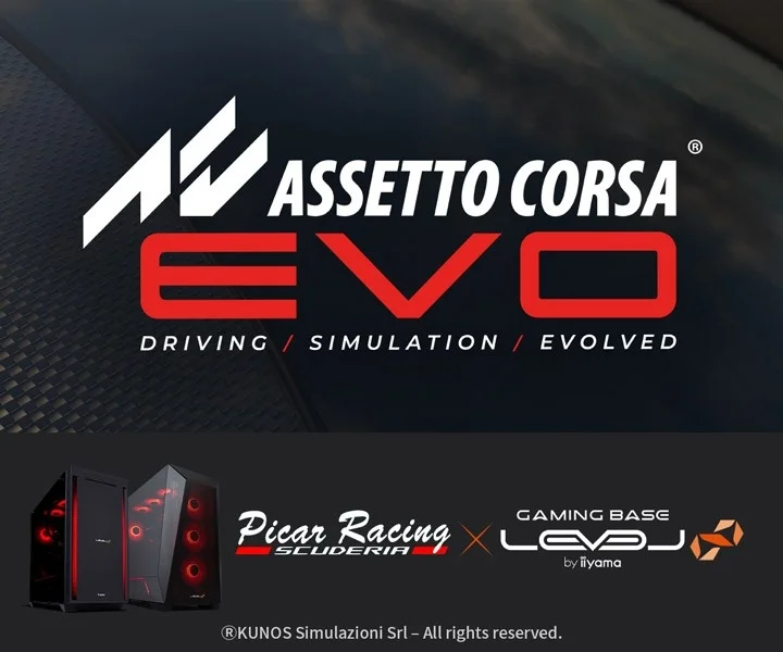 ゲーミングPC LEVEL∞、「ピカーチャンネル」コラボの『Assetto Corsa EVO』推奨パソコン販売開始！