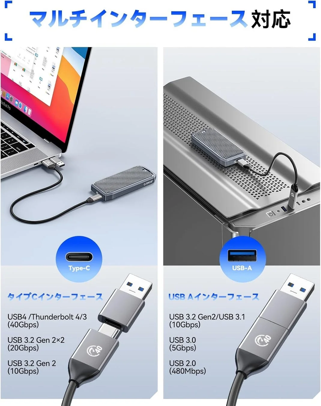 マルチインターフェース 対応