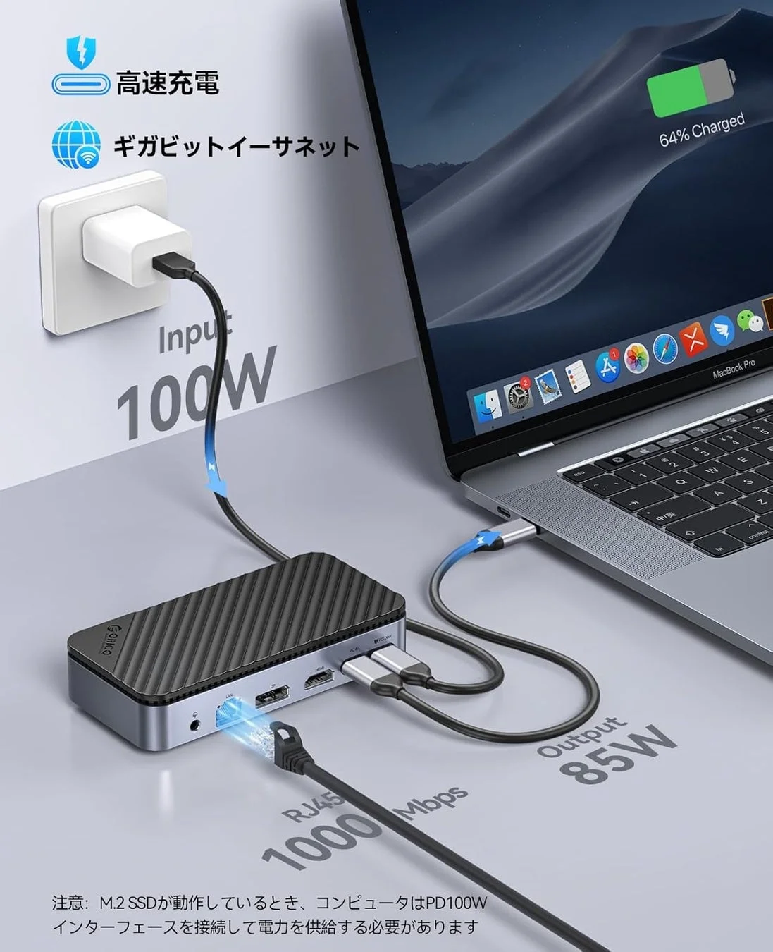 高速充電 ギガビットイーサネット