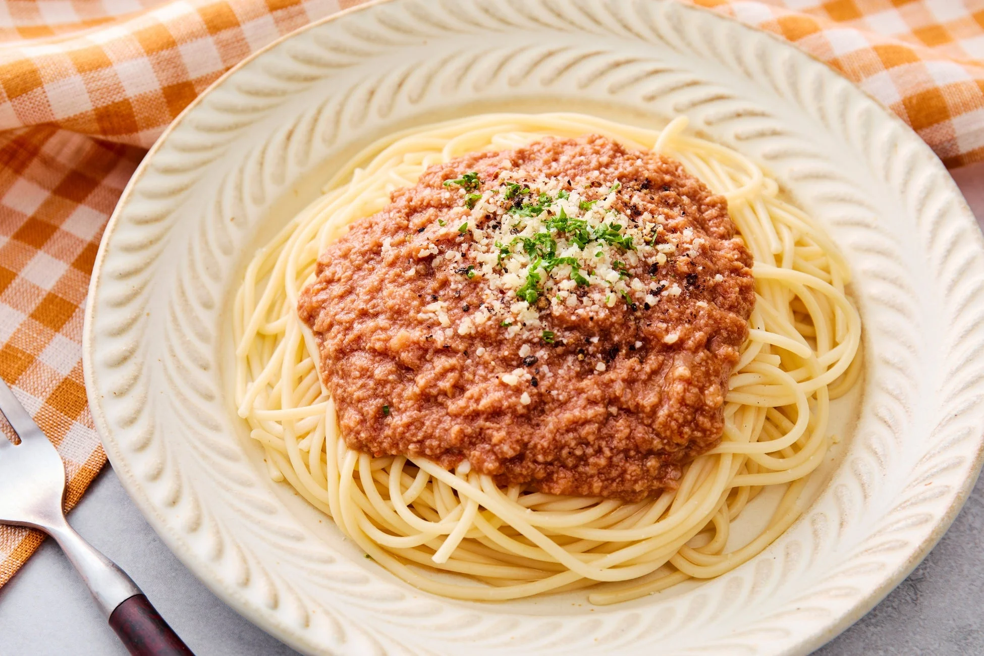 ミートソースパスタ