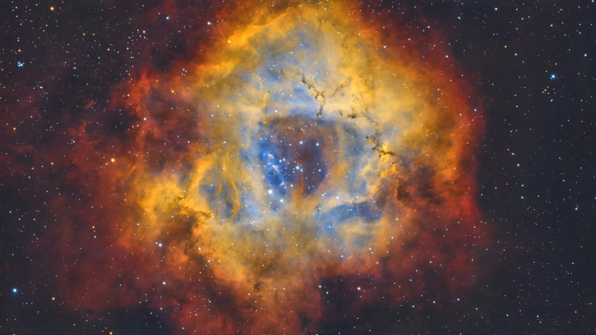 薔薇星雲のような星雲