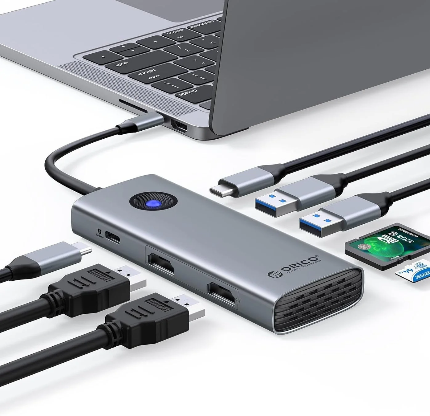 ORICO、デュアル4K対応8-in-1 USB-Cドッキングステーションを発表！期間限定で約47%OFFセール実施中