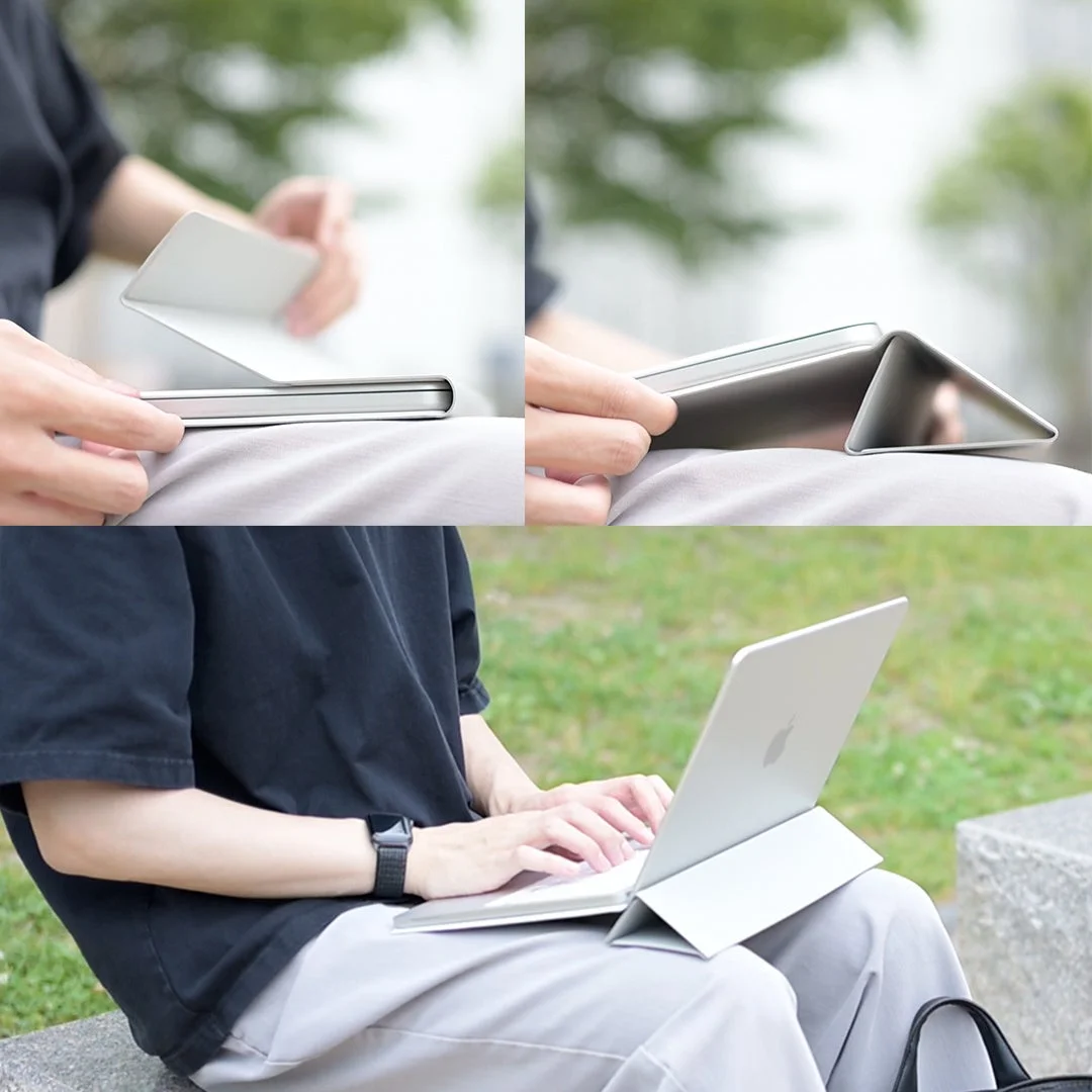 屋外でスタンドとして使用されるNeo Folio