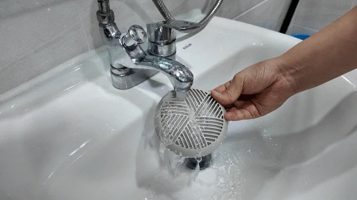 虫かごの水洗い