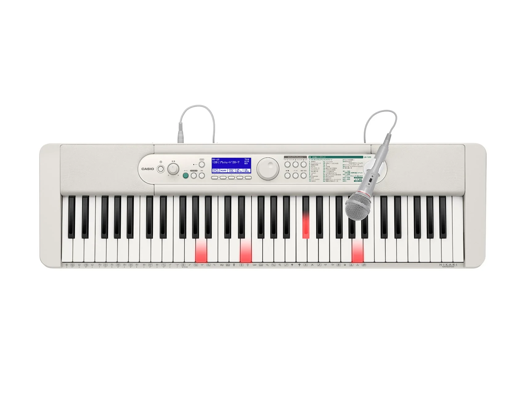 カラオケ機能の実証実験で使用されたCASIO LK-530