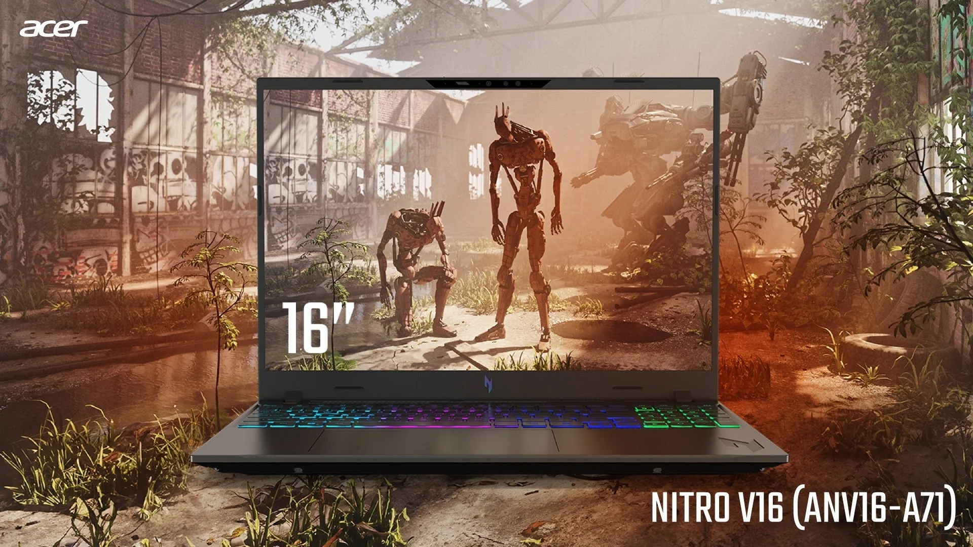 Acer、AMD Ryzen AI 7 450プロセッサー搭載ゲーミングノートPC「Nitro V 16 AI」3機種を新発売