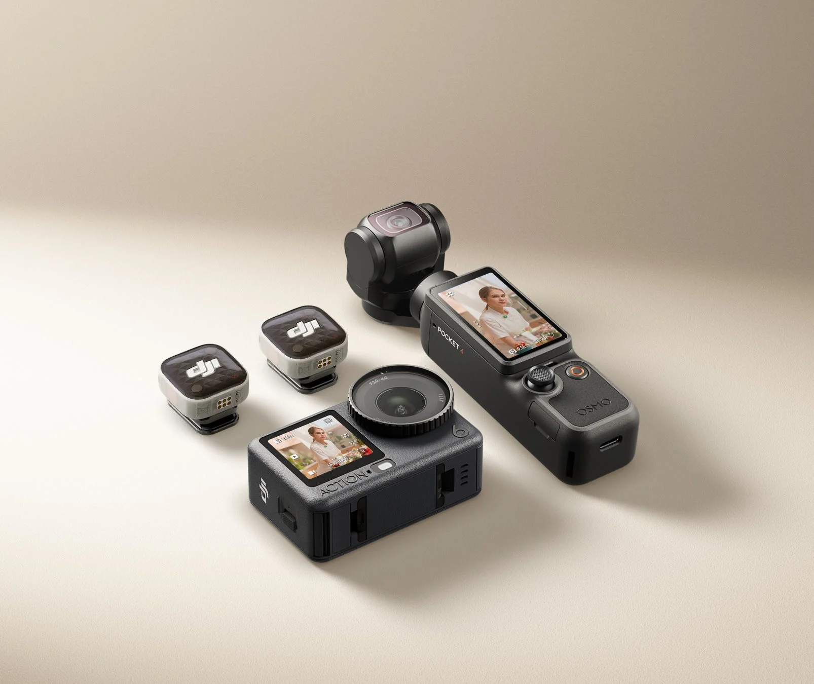 DJI Osmo Action, Osmo Pocket 4, ワイヤレスマイク