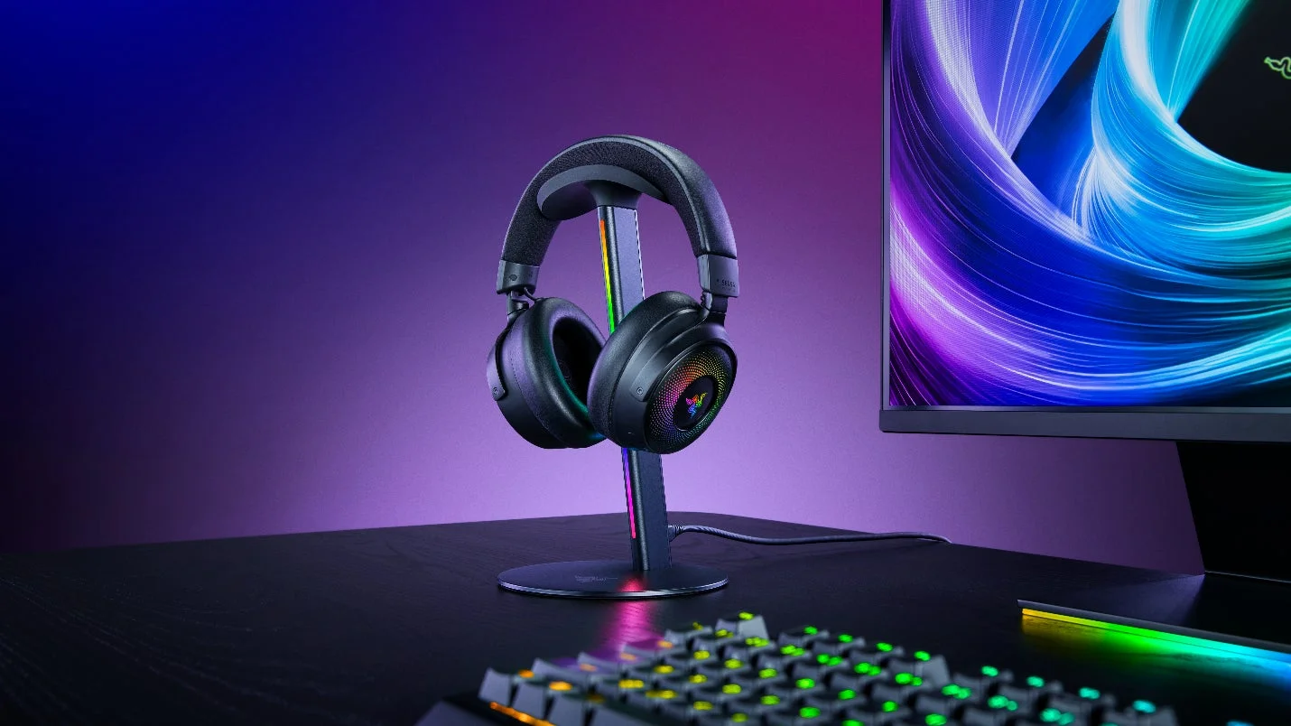 Razer Base Station V3 Chroma in a gaming setup