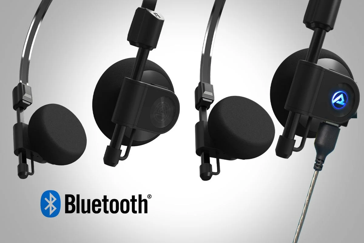 Bluetoothロゴとヘッドホン