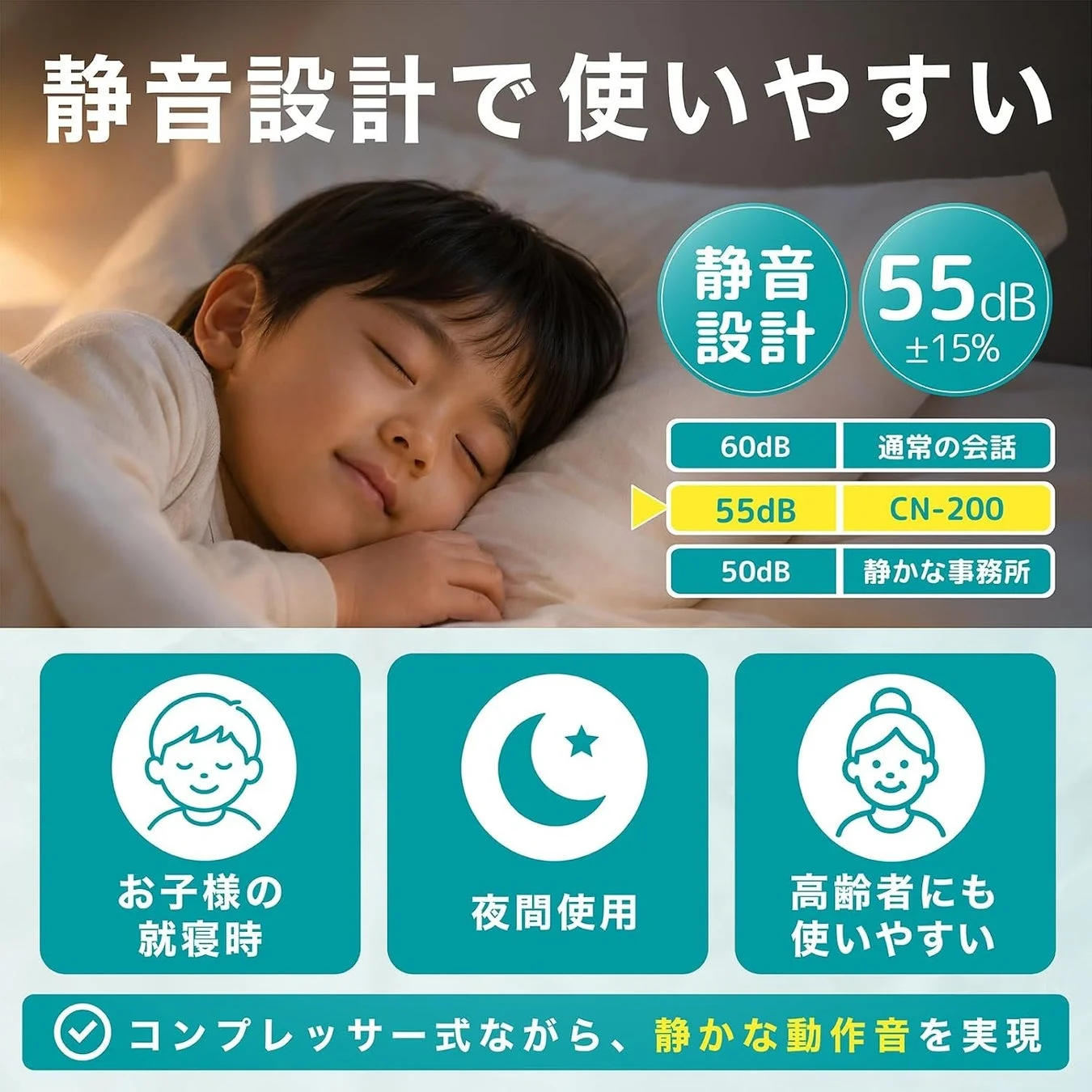静音設計の図