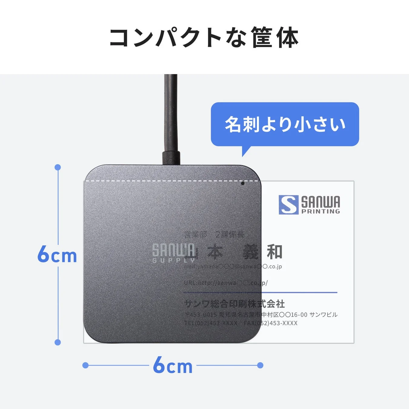 コンパクトな筐体