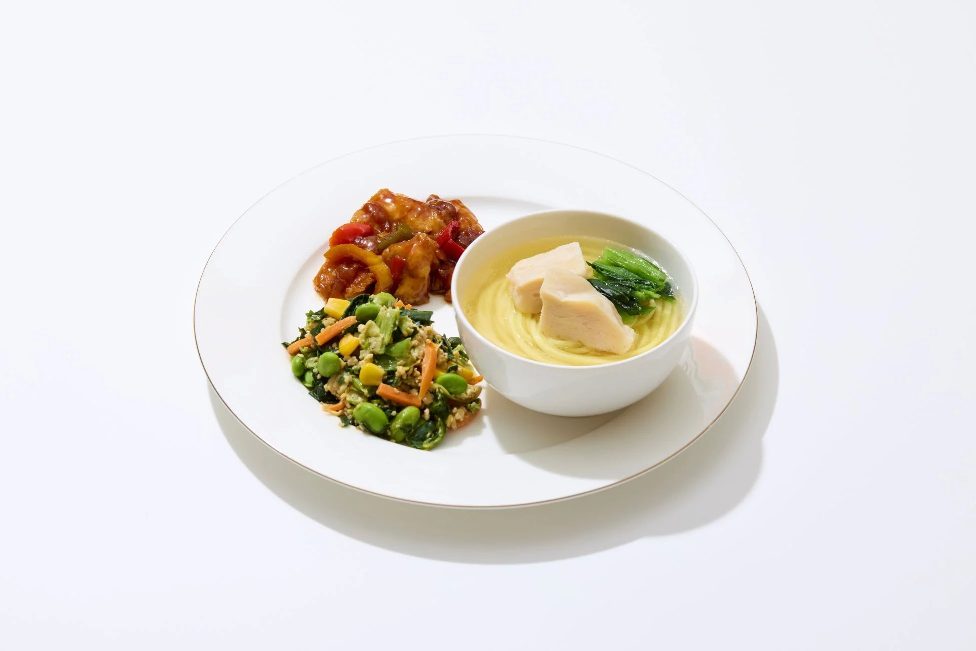 生姜香る海鮮だしの鶏塩ラーメンセット