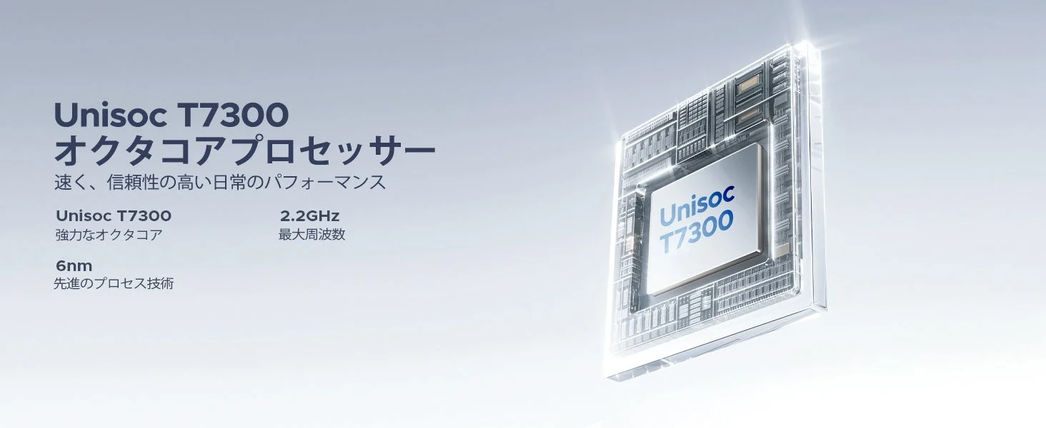 Unisoc T7300 オクタコアプロセッサー