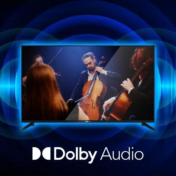 Dolby Audioロゴとクラシック演奏