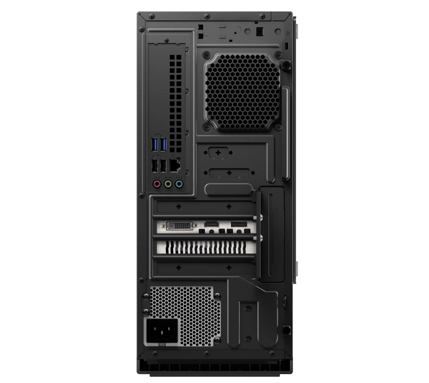 デスクトップPC背面ポート (RTX 3050モデル)