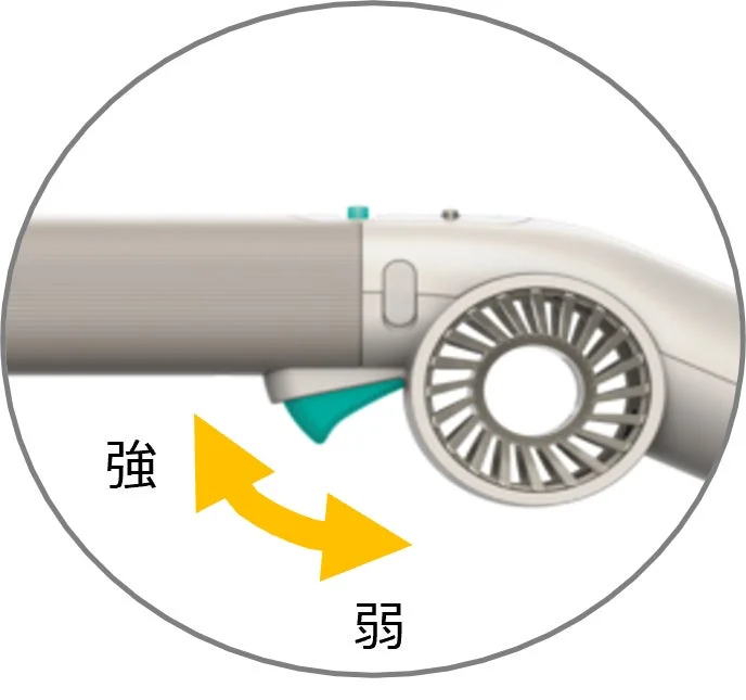風量調節レバー
